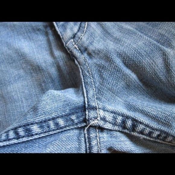 Hemmed 3R Refuge Blue Jean Pants Preowned Hole Some Flaws IS: 28.5 OS:37.5 W: 27 - Picture 8 of 16